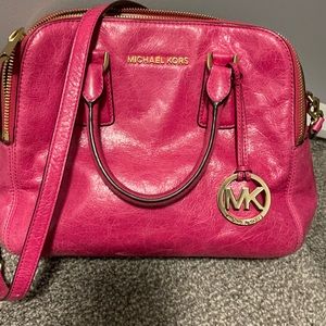 Leather pink MK purse